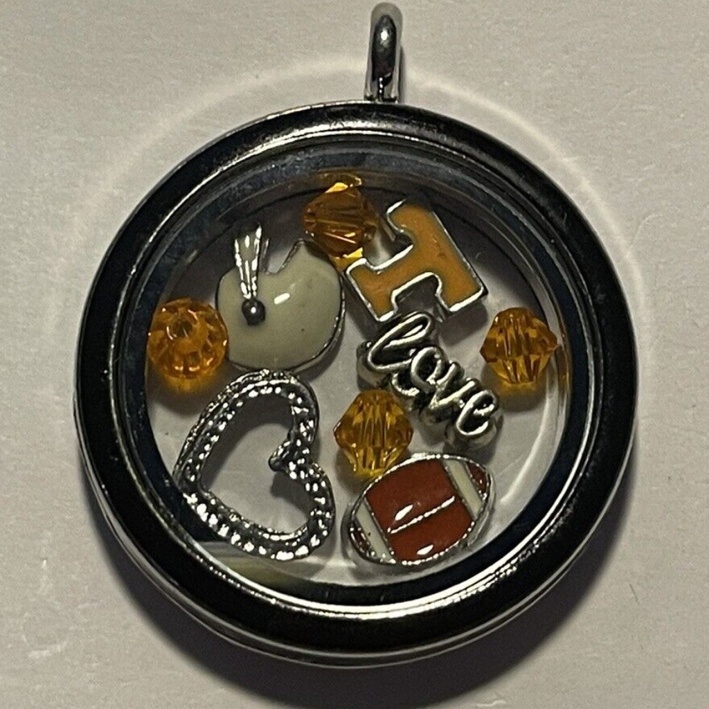 Tennessee Volunteers Ncaa Memory Charm Locket W/ 22 In Chain New